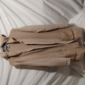 SALE! Magaschoni Long Open Cardigan W Hood W Pockets Sz.M Gently Worn (BX37)